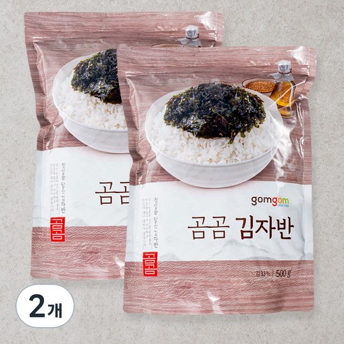 곰곰 김자반 (대용량), 500g, 2개