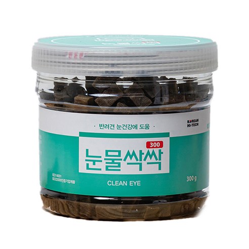 허브허브 반려동물 CLEAN EYES 눈물싹싹 영양제 대용량 300g, 1개, 연어, 영양