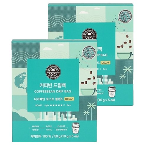 커피빈 드립백 디카페인 로스트 블렌드, 10g, 5개입, 2개