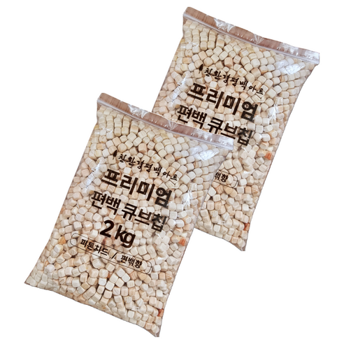 편백아트 프리미엄 편백 큐브칩 촉감각완구 9~10mm 2kg, 2개