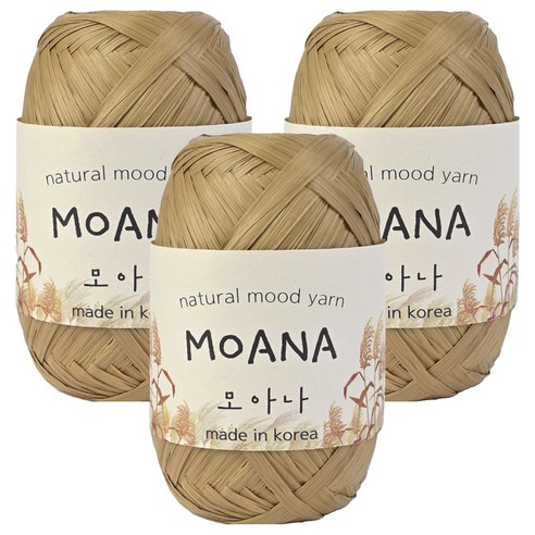 니뜨 모아나 뜨개실 40g, 115 라탄, 3개
