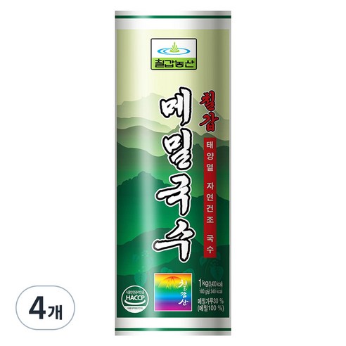 칠갑농산 메밀국수, 1kg, 4개