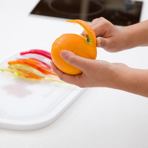 水果刀 橙削皮 橙削皮 刀 過渡性的 橙色的削皮器 廚房項目 廚房道具 廚房電器 廚房的項目