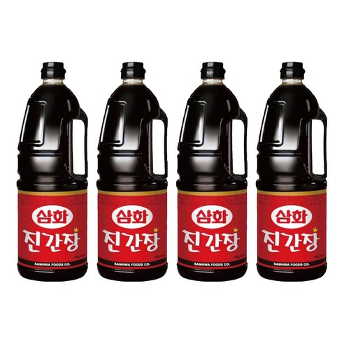 삼화식품 진간장, 1.8L, 4개