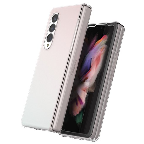 멕시드 올에어핏 초슬림 하드 휴대폰 케이스 – 투명계열, 갤럭시 Z 폴드 3 5G