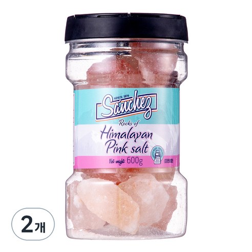 산체스 히말라야 핑크 소금 강판, 600g, 2개