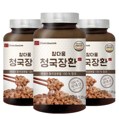 참다움 청국장환, 120g, 3개