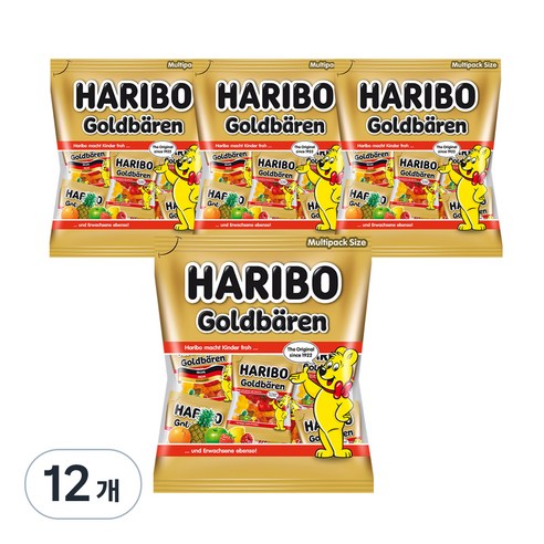 하리보 골드베렌 젤리, 250g, 12개