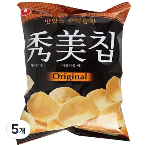 농심 수미칩 오리지널, 55g, 5개