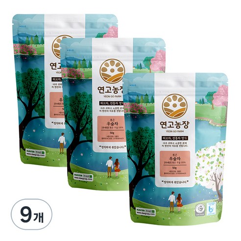 연고농장 국내산 볶은 우슬차, 50g, 9개