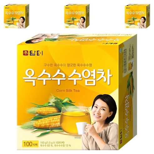 담터 옥수수 수염차, 1.5g, 100개입, 4개