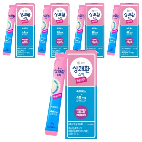 큐원 상쾌환 스틱 복숭아맛 3p, 54g, 5개