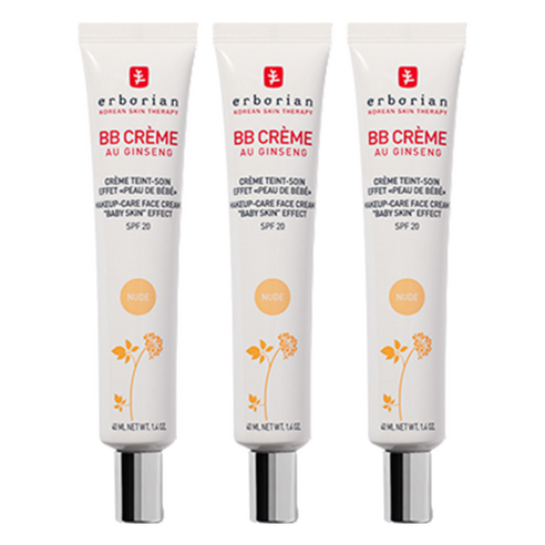 에르보리앙 BB 크림 SPF20, 누드, 40ml, 3개