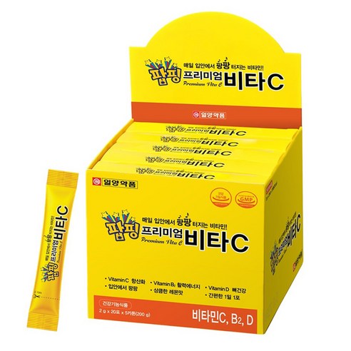 일양약품 팝핑 프리미엄비타C, 5개, 40g