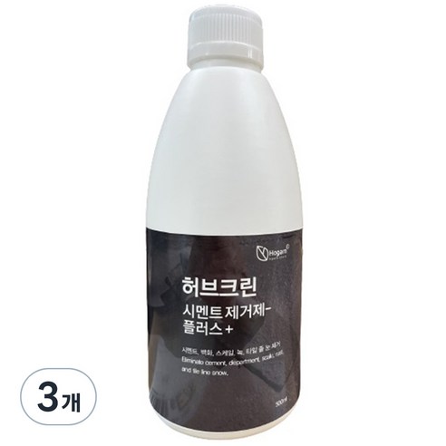 허브크린 시멘트 제거제 플러스, 500ml, 3개