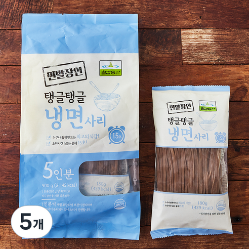 칠갑농산 냉면사리 5인분, 900g, 5개