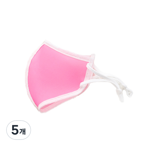 주누하우스 물놀이 워터 마스크 M, 1매, 5개, 핑크