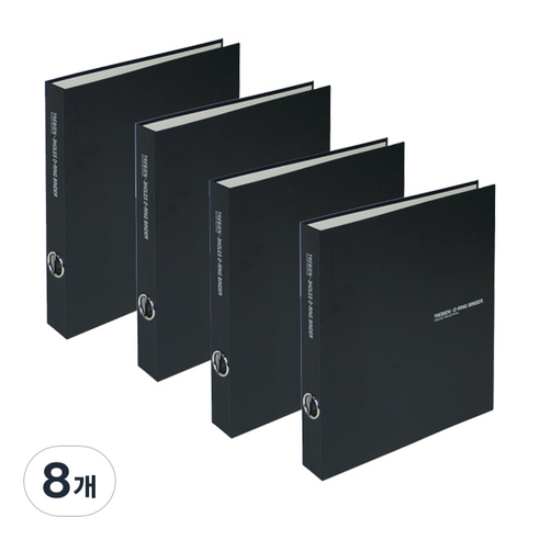 드림 트레비엥 합지 바인더 D링 3공, 검정, 8개