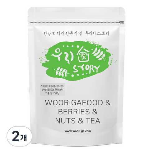 우리가스토리 자일리톨 크리스탈 분말, 2개, 500g