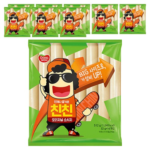 동원 친친 오리지널 소시지, 512g, 9개