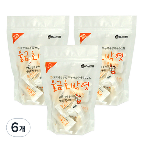 오가웰 울금호박엿, 120g, 6개