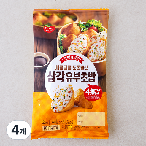 동원 삼각 유부초밥, 170g, 4개