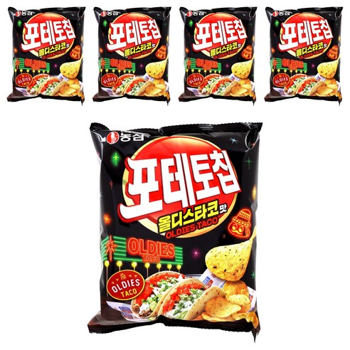 포테토칩 올디스타코맛, 105g, 5개