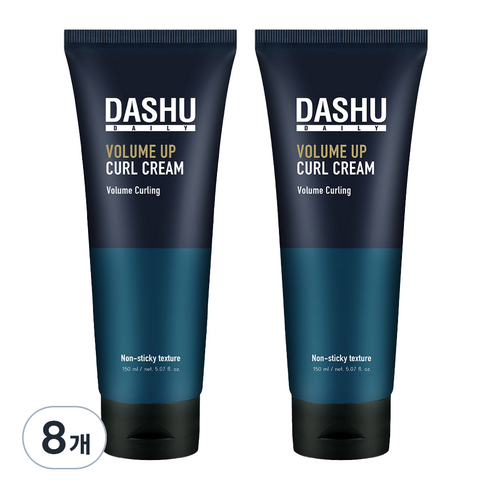 다슈 데일리 볼륨업 컬크림, 150ml, 8개