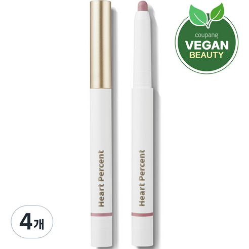 하트퍼센트 도트 온 무드 립펜슬 0.8g, #08 클라우디모브, 4개
