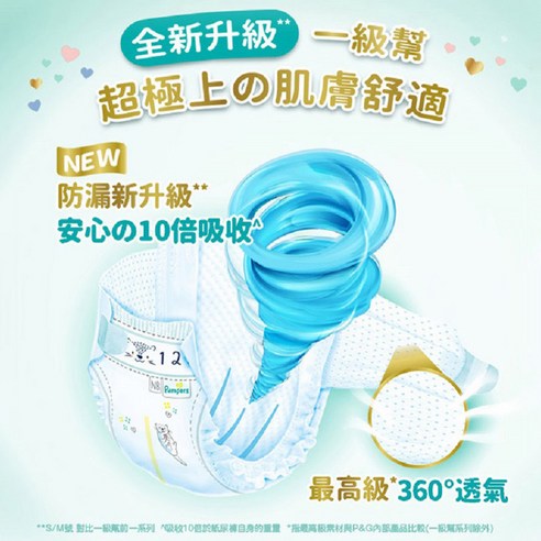 Pampers 幫寶適 台灣公司貨 2023新升級 一級幫黏貼型尿布禮盒