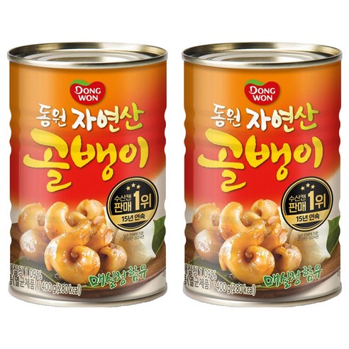 동원 매실청 자연산골뱅이, 400g, 2개