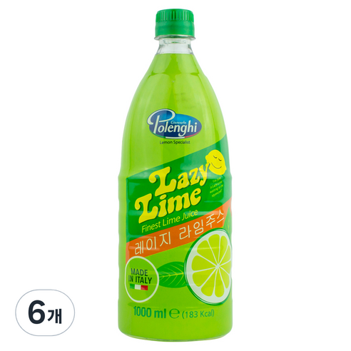 레이지레몬 라임 주스, 1L, 6개