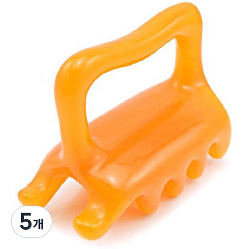 라이프포인트 괄사 지압 마사지기, 5개, 오렌지(손잡이)