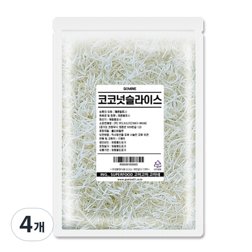 고미네 코코넛 롱 슬라이스, 700g, 4개