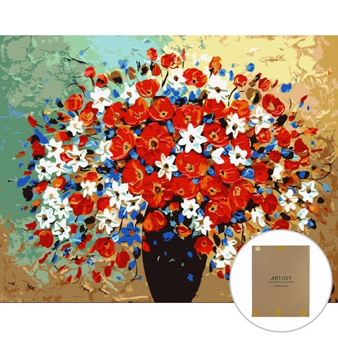 아트조이 DIY 명화그리기 세트 60 x 75 cm, 화병의 꽃