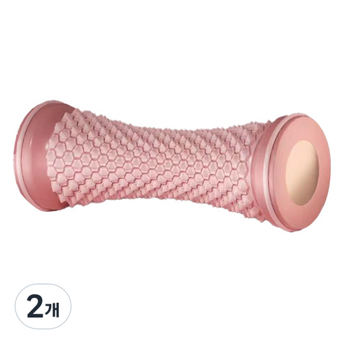 집사모임 발바닥 롤러 지압기, 핑크, 2개