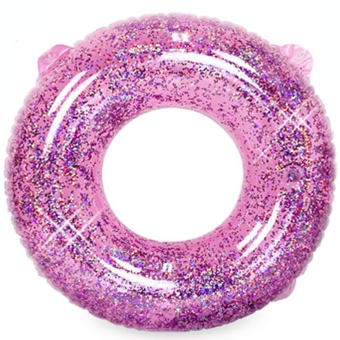   스윔어바웃 키즈 반짝이 원형 튜브 PF31, 핑크, 1개