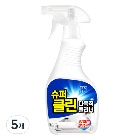 생활공식 슈퍼클린 다목적 클리너, 500ml, 5개