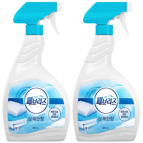 페브리즈 섬유탈취제 상쾌한향 본품, 900ml, 2개