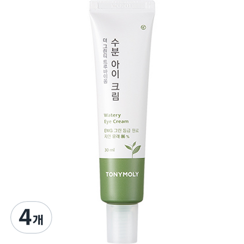 토니모리 더 그린티 트루바이옴 수분 아이크림, 4개, 30ml