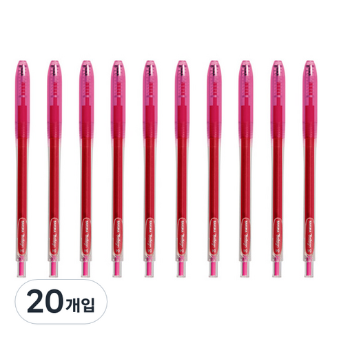 제브라 볼사인 젤잉크펜 0.4mm, 20개입, 20 핑크