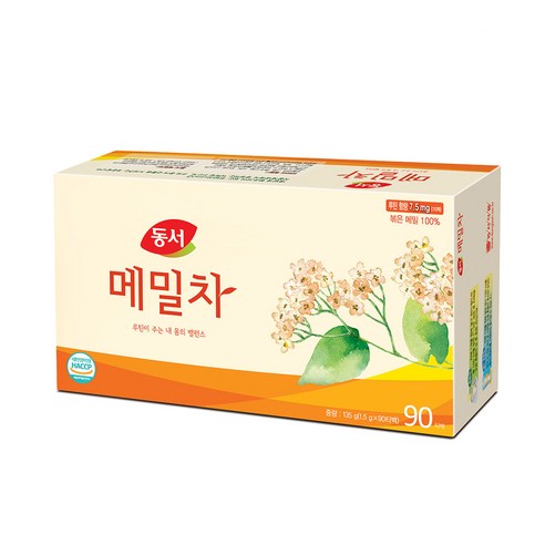 동서 메밀차 박스, 1.5g, 6개, 90개