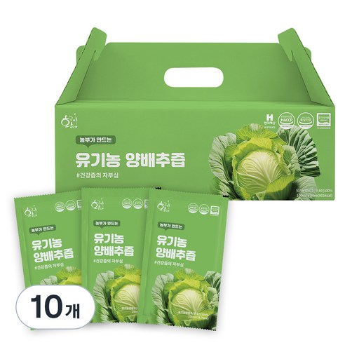 황금이네 유기농 양배추즙 100ml 30포, 3L, 10개
