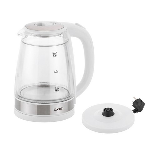 안전하고 실용적인 쿠킨 이중유리 전기포트로 주방의 품격을 높여보세요!