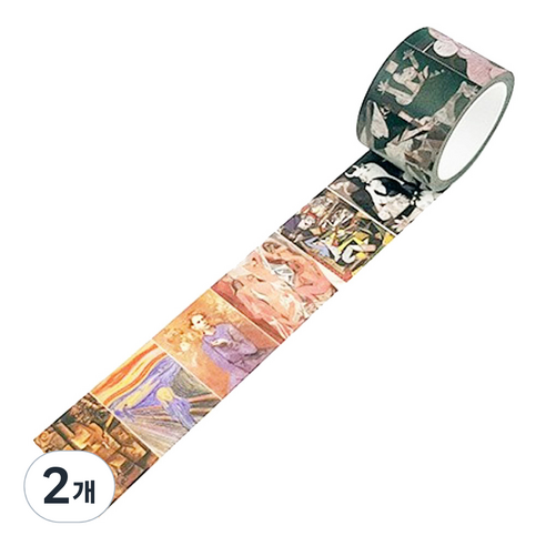 라이프포인트 명화 시리즈 마스킹 테이프 30mm x 8m, 피카소, 2개