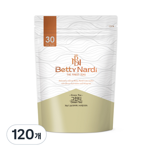 베티나르디 녹차 삼각티백, 1.2g, 30개입, 4개