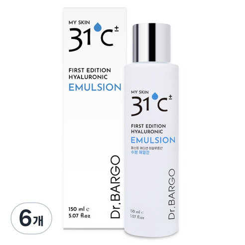 닥터바르고 퍼스트 에디션 히알루론산 수분 에멀전, 150ml, 6개