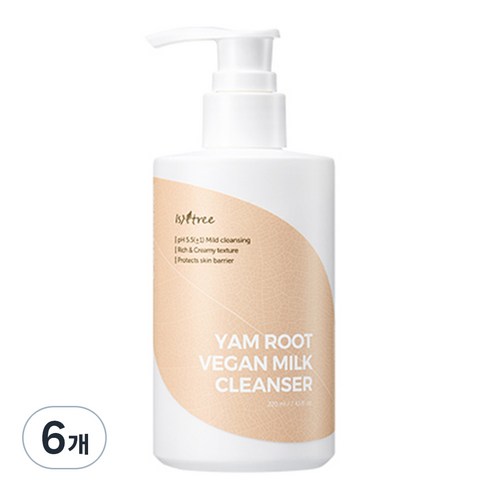이즈앤트리 참마 밀크 클렌저, 220ml, 6개