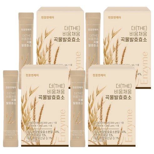 천호엔케어 더 비움채움 곡물 발효 효소 30p, 90g, 4개