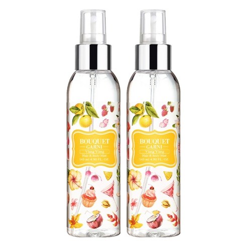 부케가르니 프레그런스드 헤어 앤 바디미스트 일랑일랑, 145ml, 2개